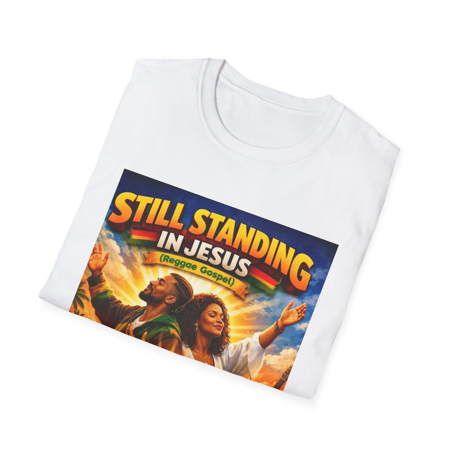 Still Standing in Jesus T-Shirt — Christian Faith Graphic Tee