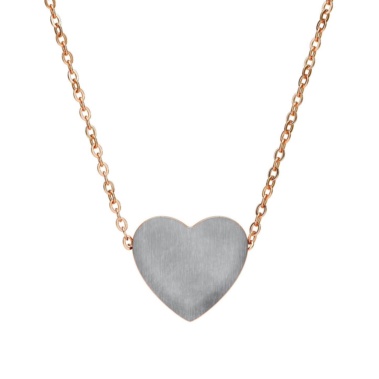 Engravable Heart Necklace — Personalized Silver Heart Pendant for Gifts