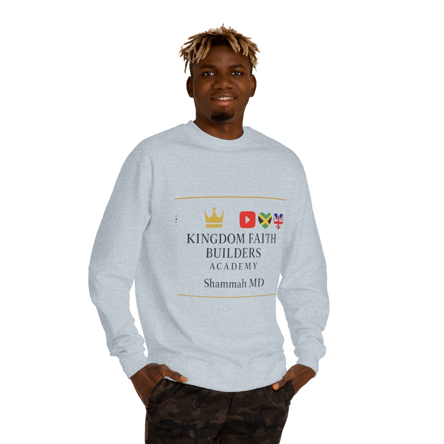 Kingdom Faith Builders Academy Sweatshirt – Shammah MD Logo Crewneck