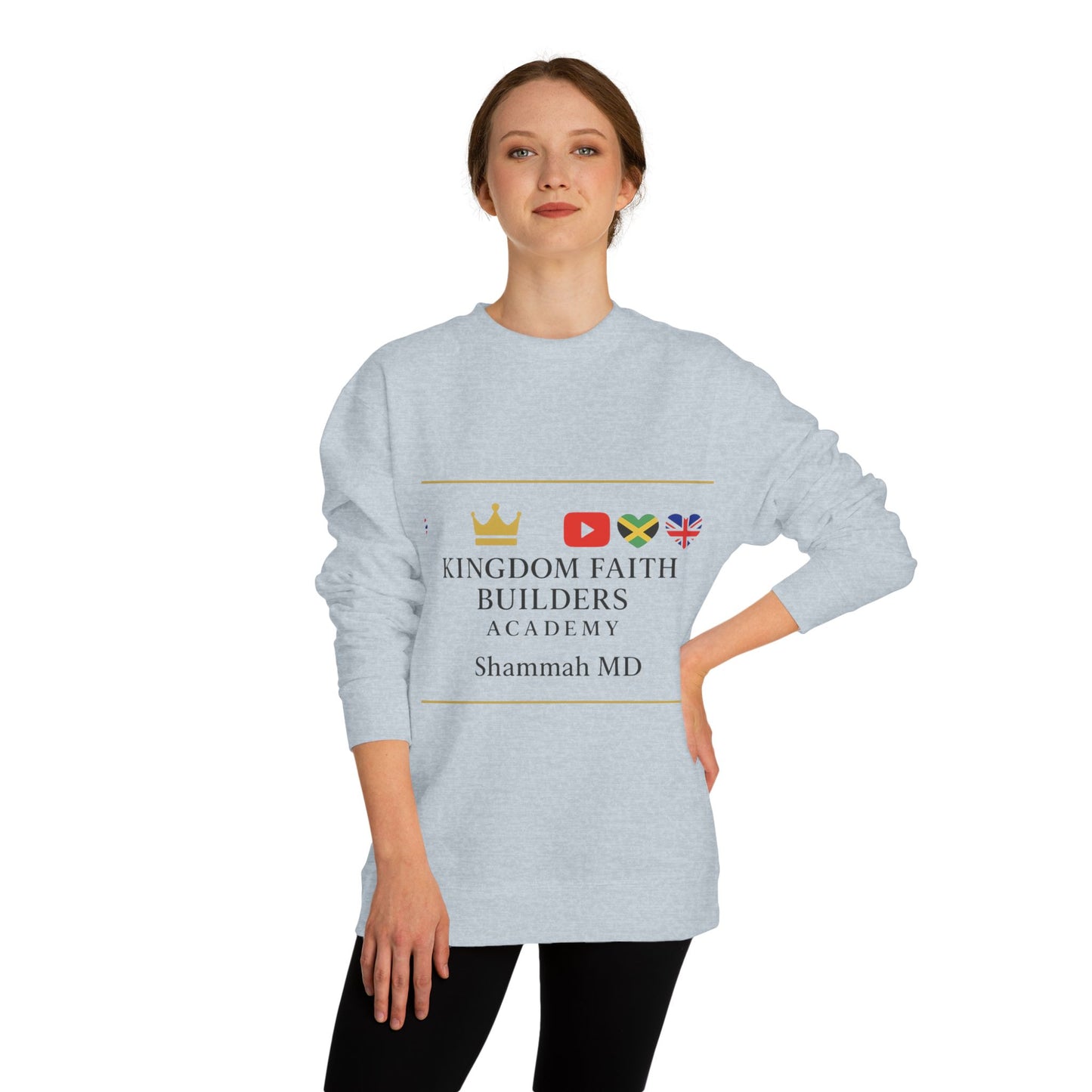 Kingdom Faith Builders Academy Sweatshirt – Shammah MD Logo Crewneck