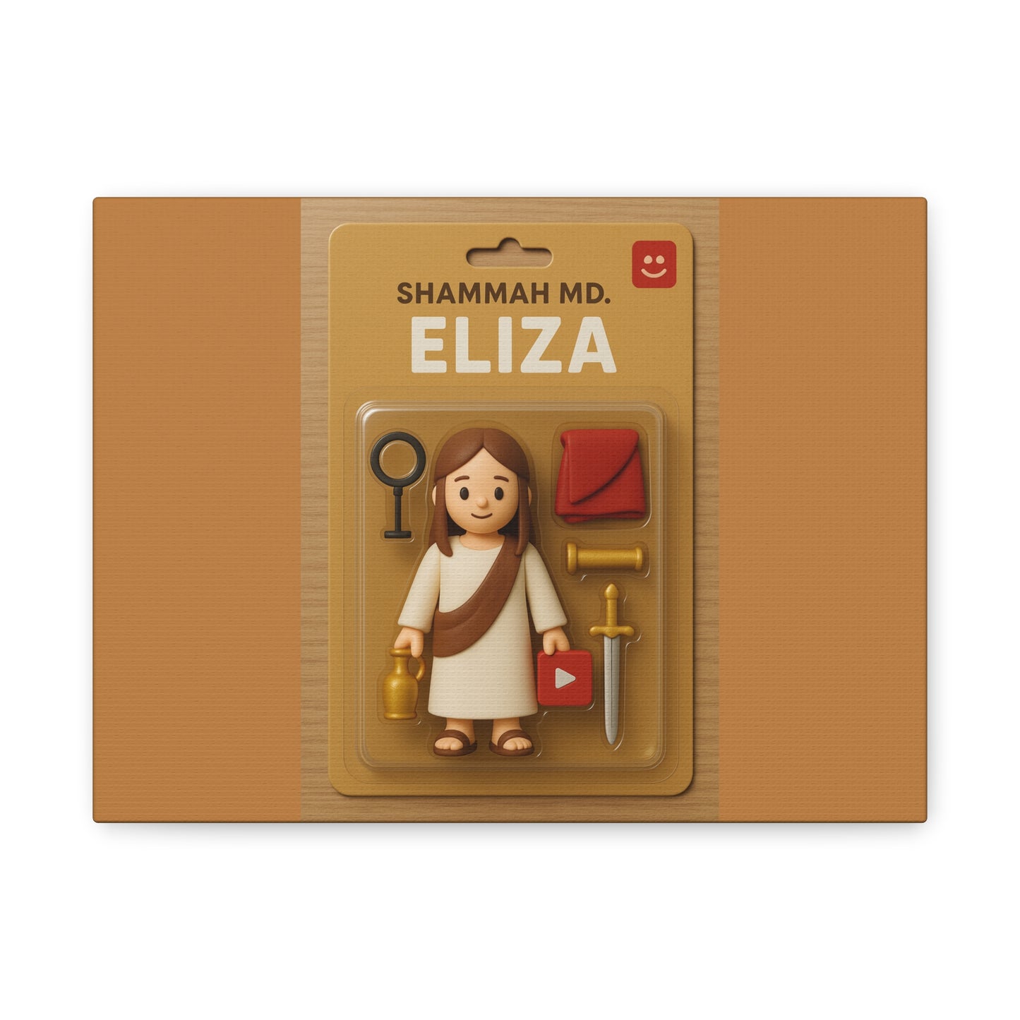 Artistic Matte Canvas Print - Eliza Figurine Design