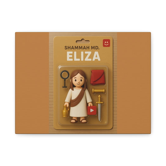 Artistic Matte Canvas Print - Eliza Figurine Design