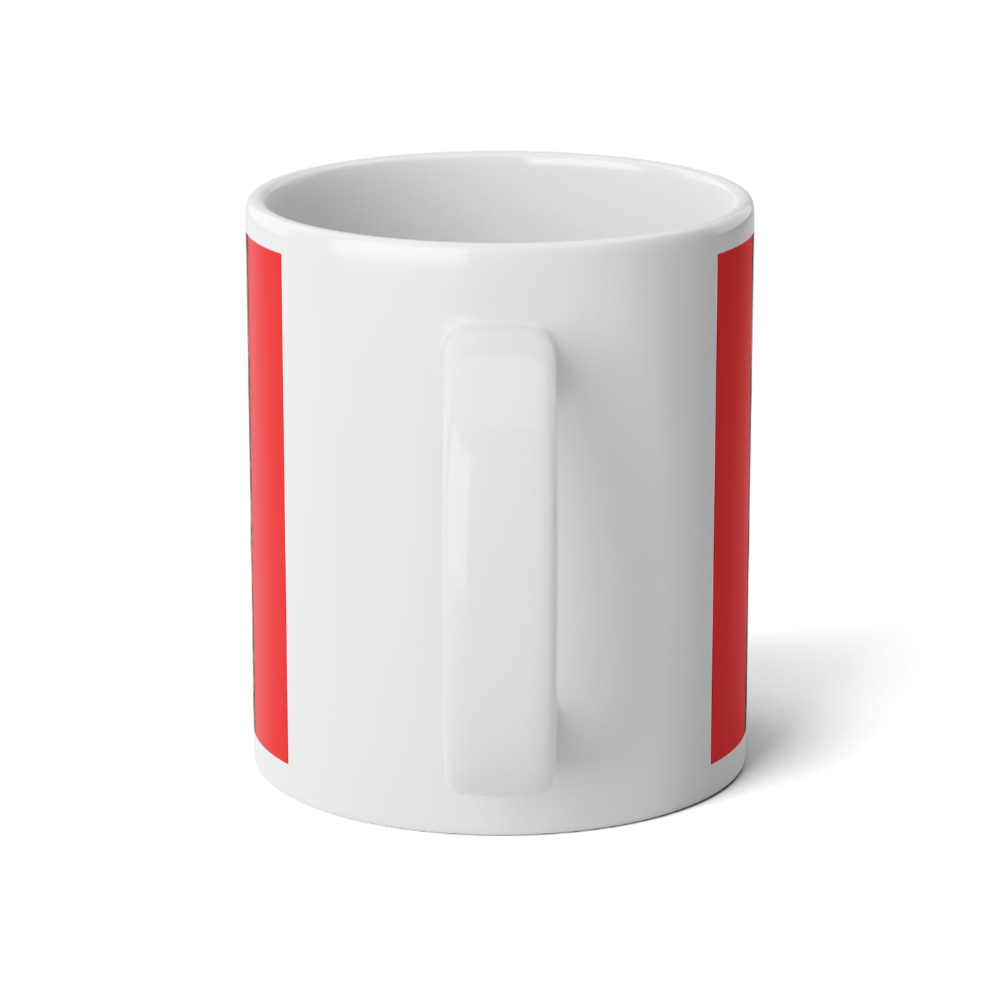 Love Is Patient 20oz Jumbo Mug — Romantic Heart & Roses, 1 Corinthians 13:4 Faith Gift