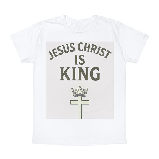 Jesus Christ is King T-Shirt, Unisex Christian Tee, Faith-Based Apparel, Religious Gift, Casual Wear, Spiritual Clothing
