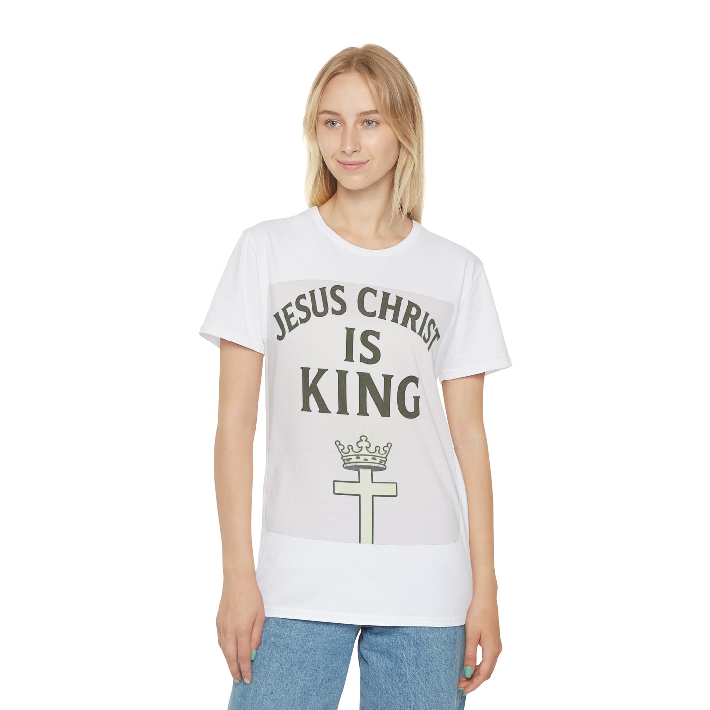 Jesus Christ is King T-Shirt, Unisex Christian Tee, Faith-Based Apparel, Religious Gift, Casual Wear, Spiritual Clothing