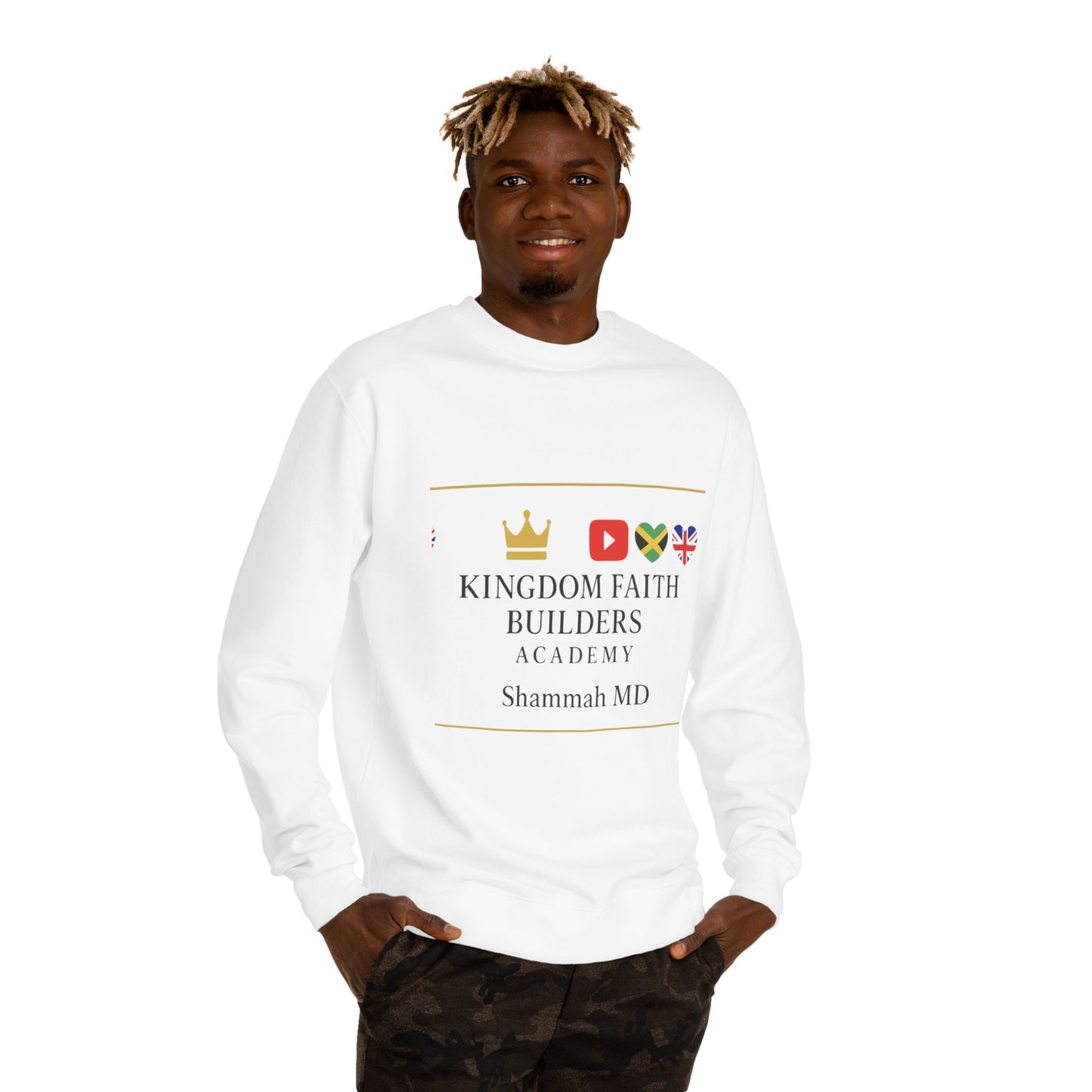 Kingdom Faith Builders Academy Sweatshirt – Shammah MD Logo Crewneck