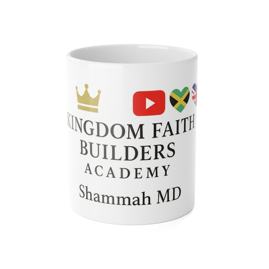 Kingdom Faith Builders Academy Ceramic Mug — "Shammah MD" Inspirational Coffee Cup