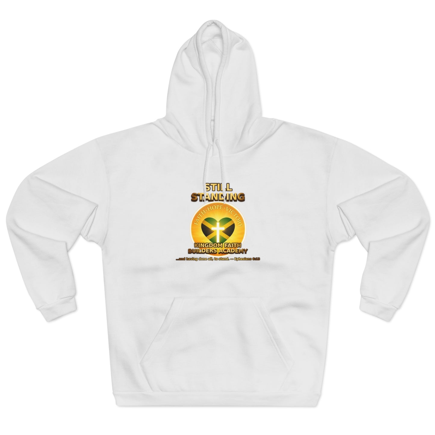 Still Standing Hoodie — Inspirational Resilience Pullover with Sunflower Heart Graphic