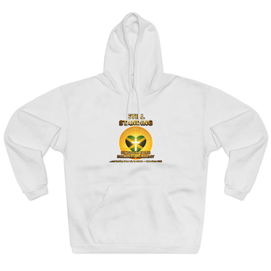 Still Standing Hoodie — Inspirational Resilience Pullover with Sunflower Heart Graphic