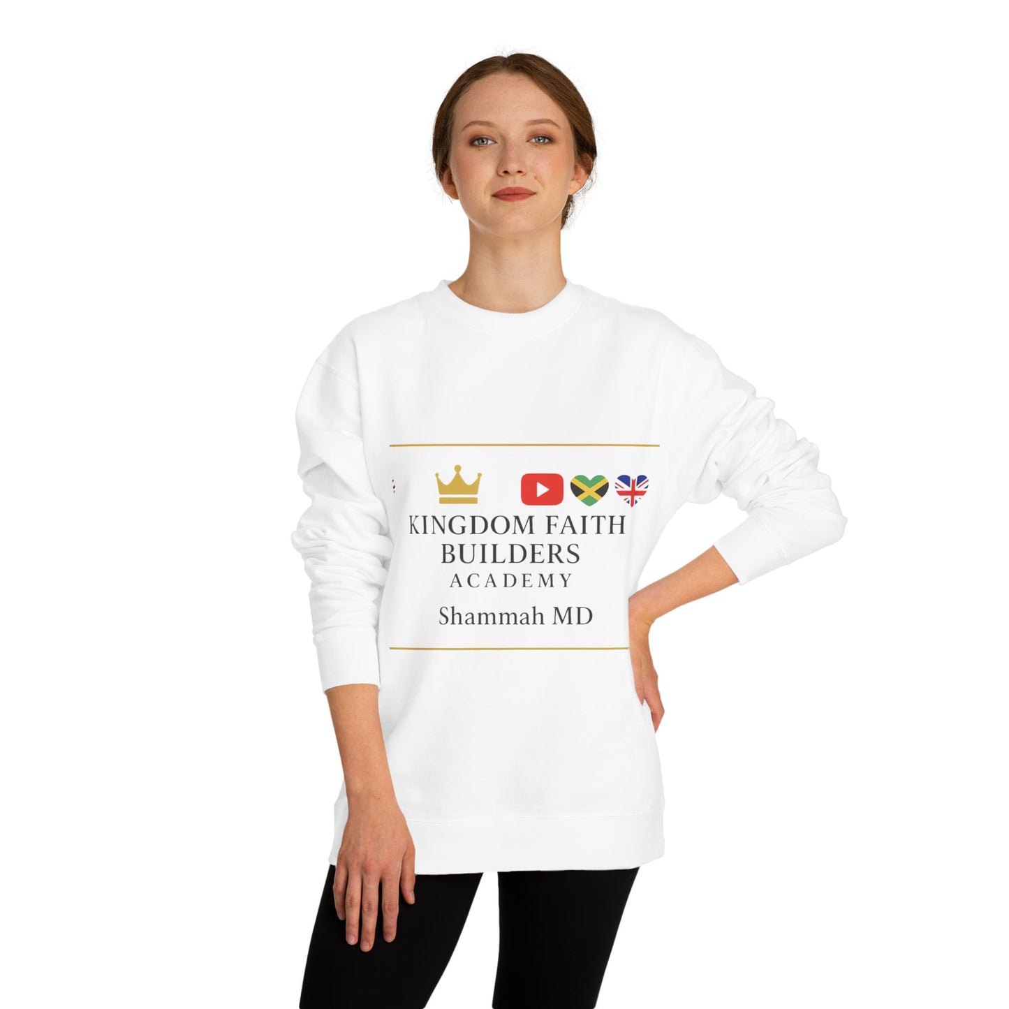Kingdom Faith Builders Academy Sweatshirt – Shammah MD Logo Crewneck