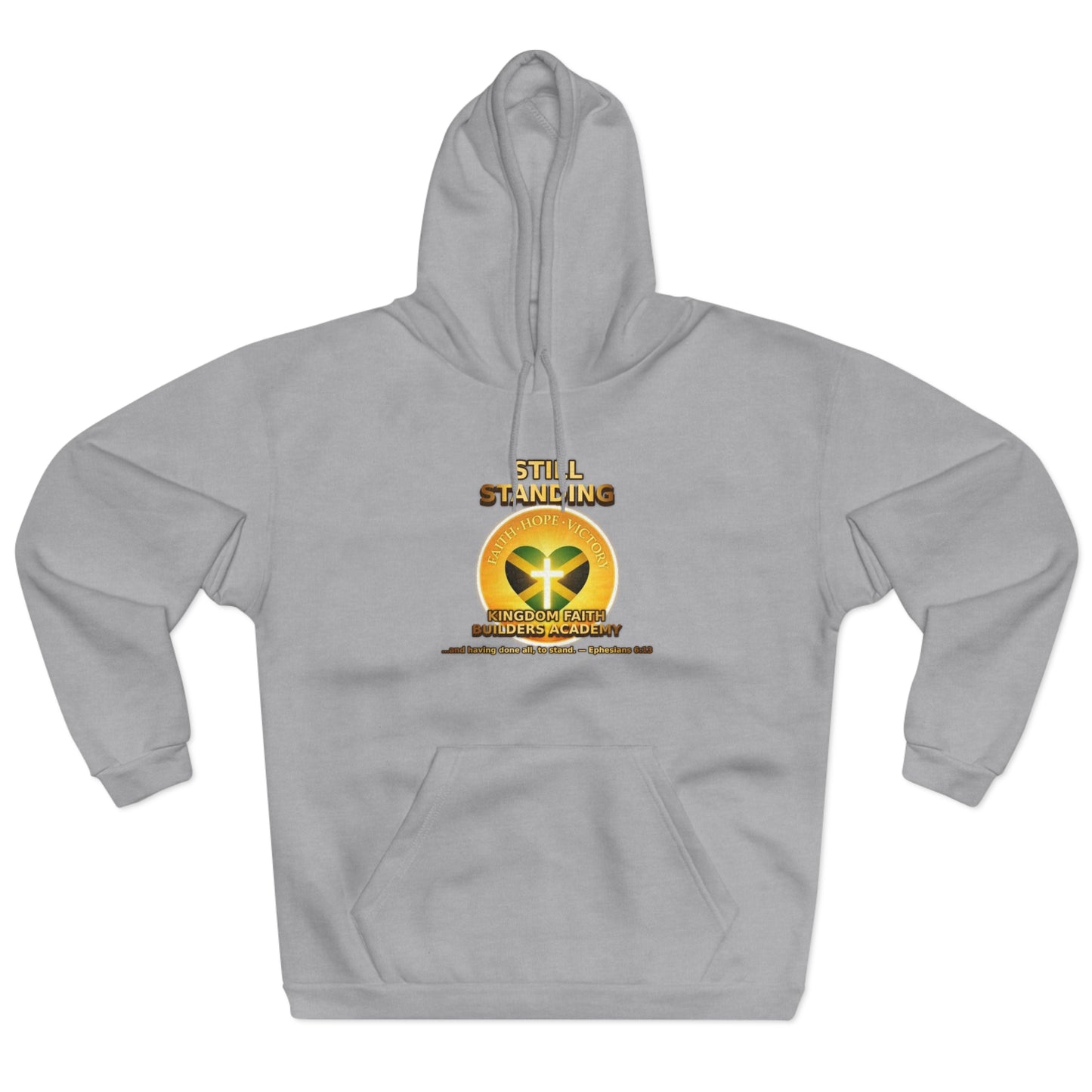 Still Standing Hoodie — Inspirational Resilience Pullover with Sunflower Heart Graphic