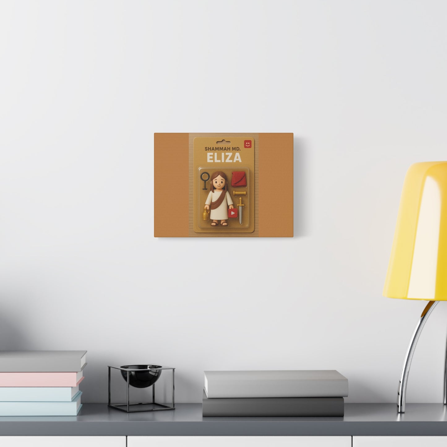 Artistic Matte Canvas Print - Eliza Figurine Design