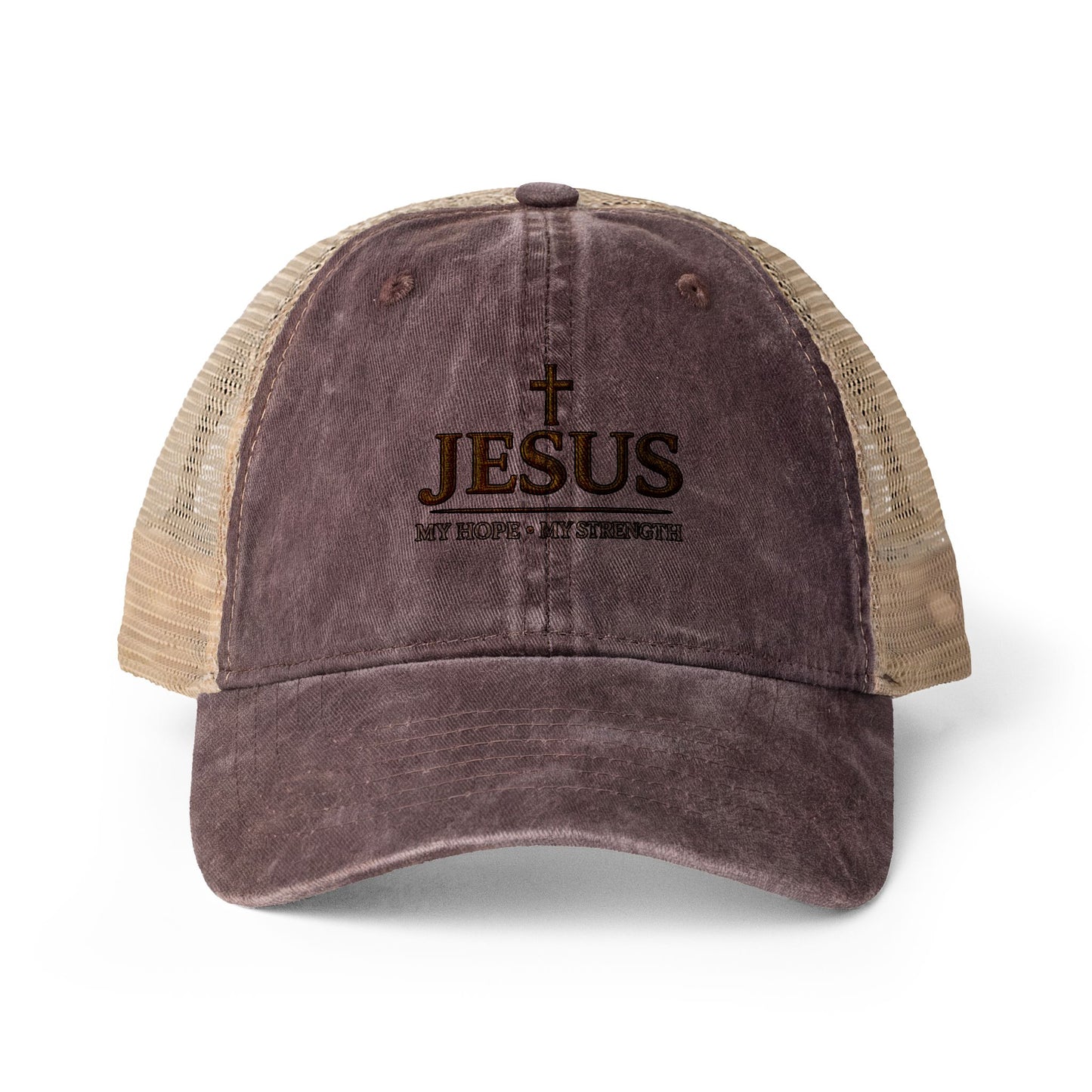 Women's Washed Mesh-Back Cap