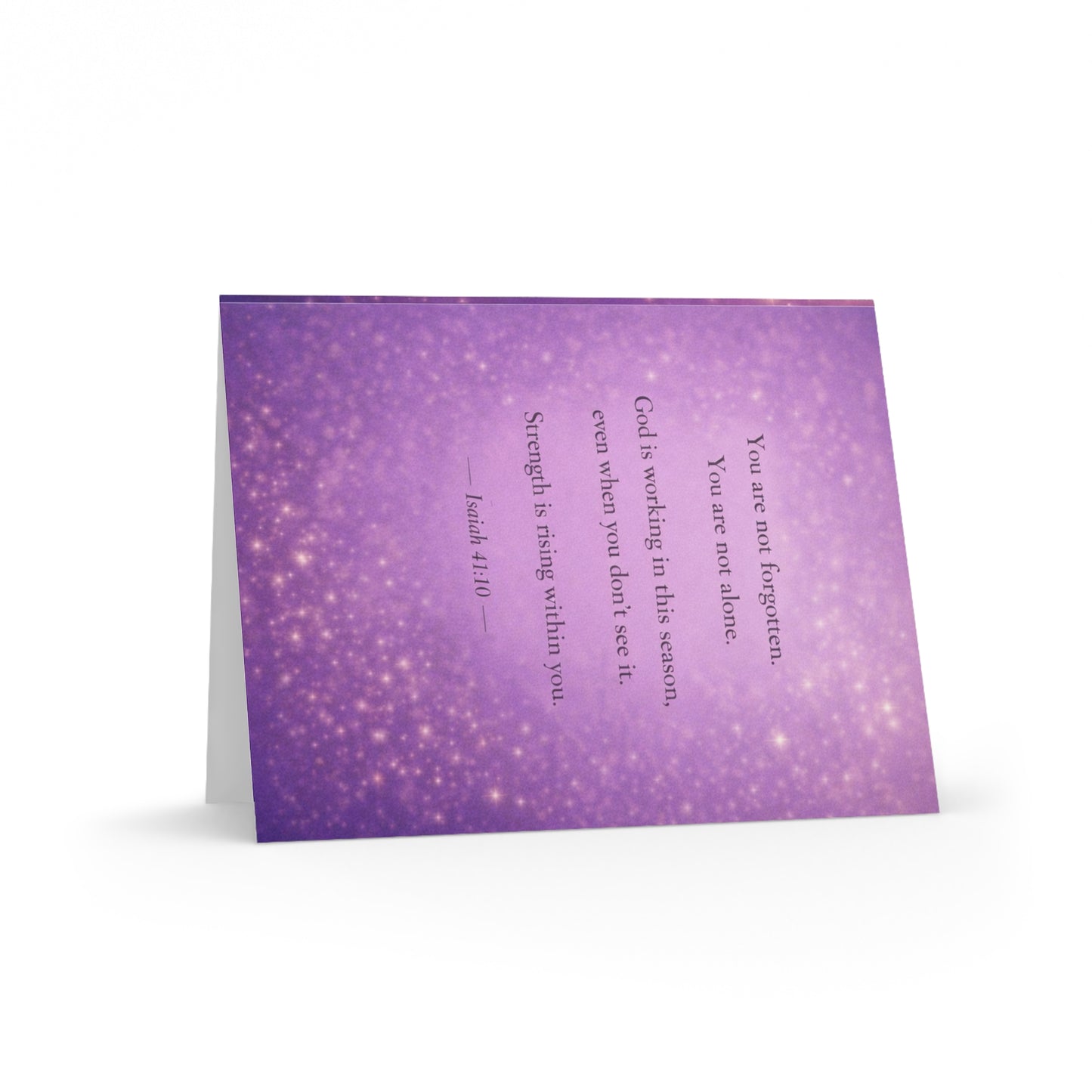 Comforting Scripture Greeting Card – "You are not forgotten" (Pack of 8/16/24)
