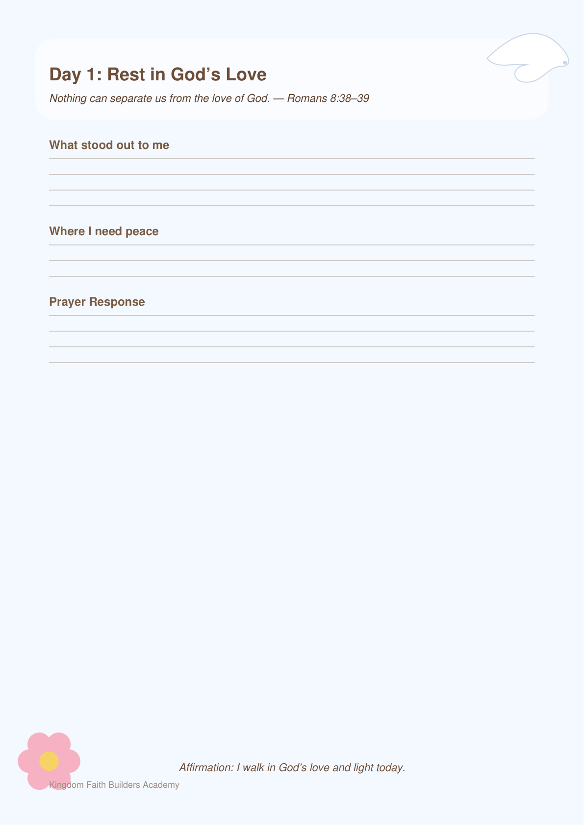 30-Day Love & Light Devotional Journal | Faith Lessons + Bible Verses + Guided Prayer | Instant Download PDF