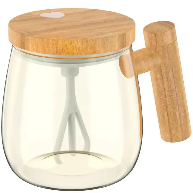 Self Stirring Glass Mug