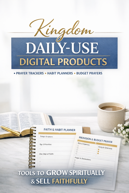 👑 Kingdom Daily-Use Digital Products Teaching Pack (Canva Guide + Worksheets)