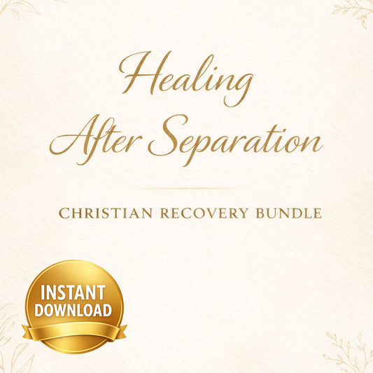 Healing After Separation: Christian Recovery Bundle (40-Page Journal + Prayer Cards + 7-Day Devotional)