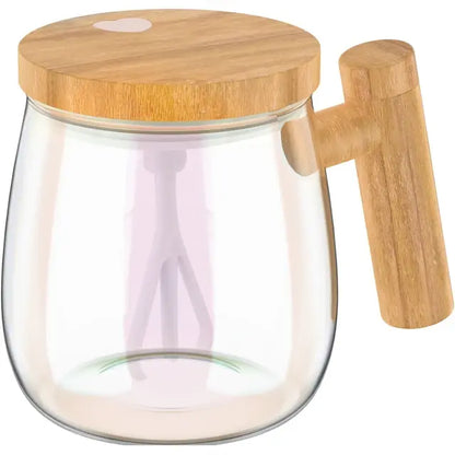 Self Stirring Glass Mug